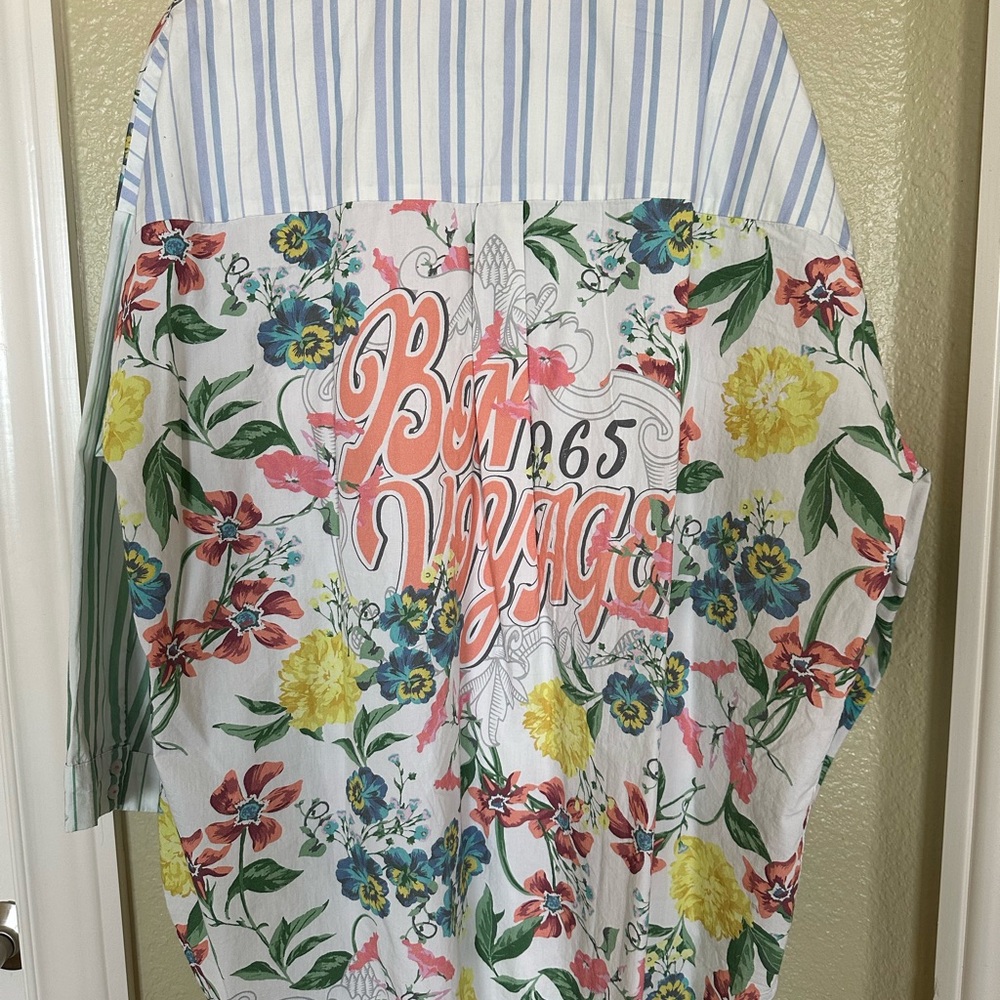 Oversized Shirt & shorts set by Anthropologie. Size L NWOT - Picture 4 of 12